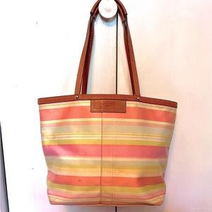 Retro spring coach small tote